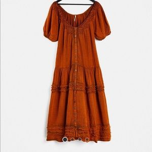 Free People Sunday stroll maxi smock dress